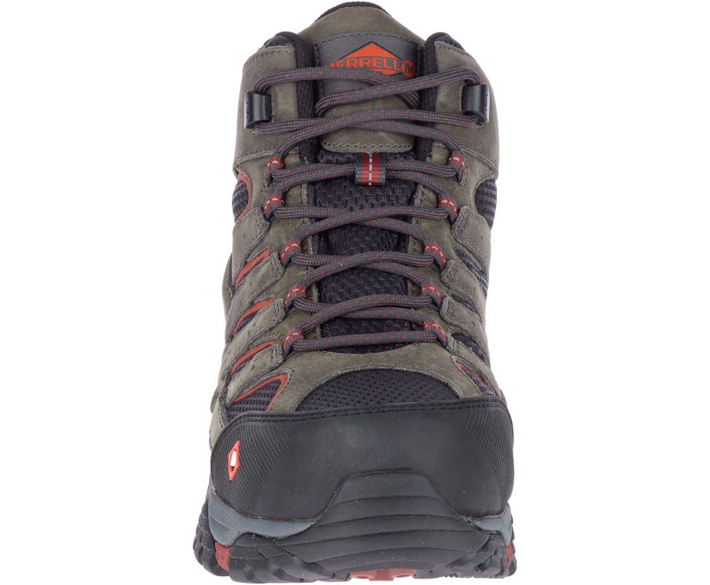 Merrell Boots Brown - Moab Vertex Mid Waterproof Comp Toe - Mens 41LMYFSIT